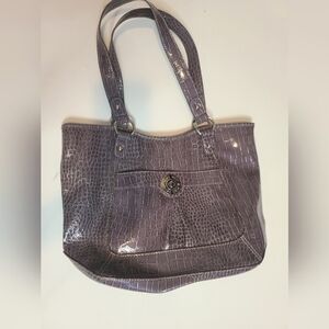 Nine West Crocodile-Embossed Bag